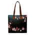 Greenish Grey Floral Printed Structured Shoulder Bag - Uncommongifts.in